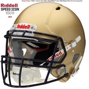 Football Helmet Gold Riddell Speed Revolution